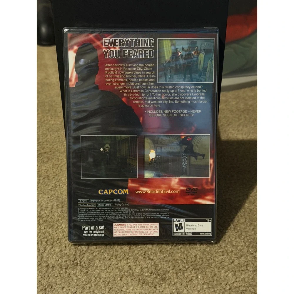 Resident Evil Code Veronica X PS2 PlayStation 2 Capcom New Sealed
